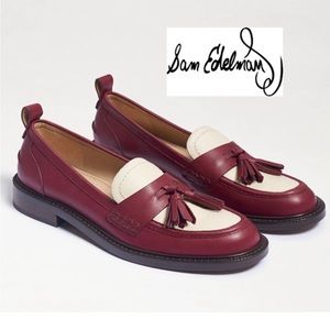 Sam Edelman Caylia Loafer
Size: 9.0
Width: M Color:Bordeaux/Modern Ivory Leather
